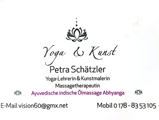 Petra Schätzler - Künstlerin, Mediatorin & Yogalehrerin
